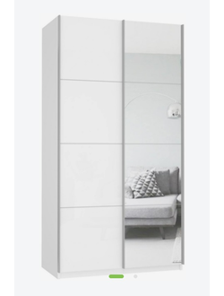 Прайм шкаф купе 2х дверный фасад лдсп/зеркало