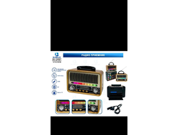 Радиоприёмник NS-7069BT (FM/AM/SW) USB, TF, аккум.18650/2R20, шнур TYPE-C, Bluetooth