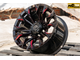 Комплект дисков R16 8,5J ET+0 6*139,7 FBX 227-6 Черный с красным (R704)