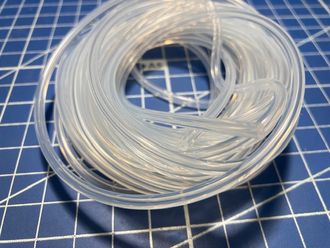 Silicone hose for fuel 1.0x3.0 mm, white