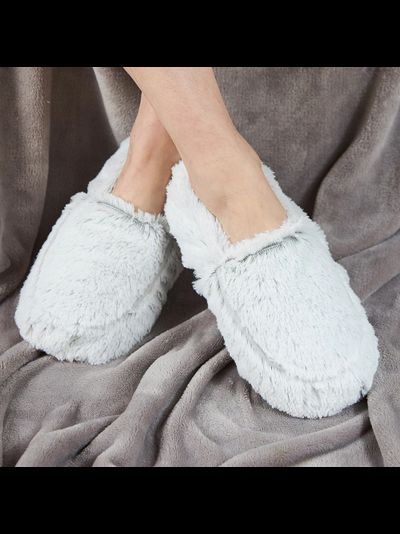 Новогоднее утро и тапочки MARSHMALLOW (серые)