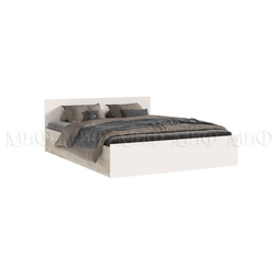 Бася Кровать 1,6м Кашемир, дуб крафт серый