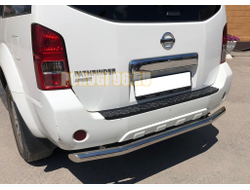 Защита заднего бампера d60 для Nissan Pathfinder (2010-2013)