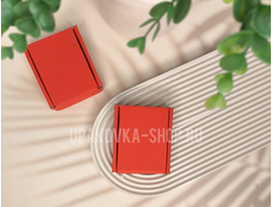 Коробка с откидной крышкой 60*80*20 мм ЯРКИЙ КРАСНЫЙ