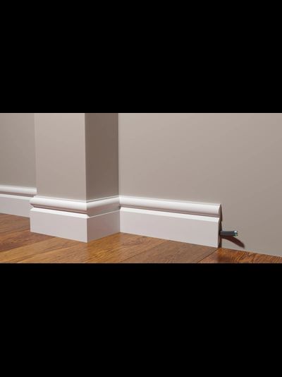 Напольный плинтус Decor-Dizayn DD137, для покраски, влагостойкий, ударопрочный, 2 метра