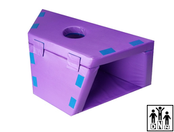 Мягкий модульный Туннель-трансформер (1 секция) сиреневый