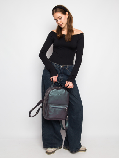 Женский кожаный рюкзак Albiate Premium northern lights 
(арт. 3103-57)