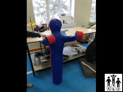 Манекен борцовский одноногий МБОТ 7 (ПВХ 630 г/м2, высота 1,8 м, вес 65-80 кг) DNN