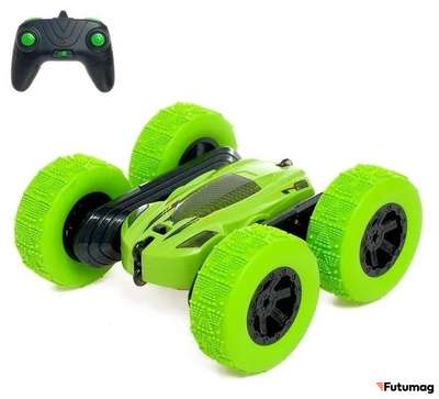 Дрифт машинка-перевертыш на радиоуправлении Зеленая