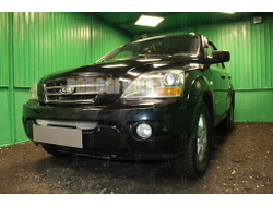 Защита радиатора KIA Sorento I рестайлинг 2006-2011 chrome низ