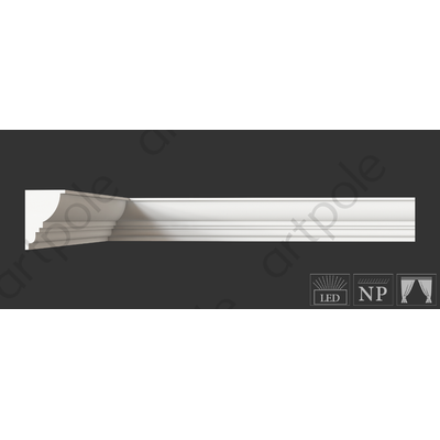 Карниз гладкий SKT16