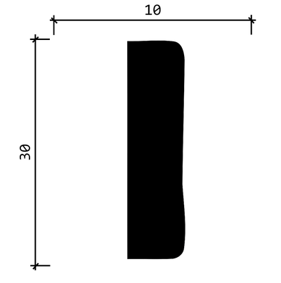 Молдинг 165 A - 30*10*2000мм