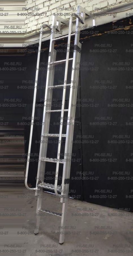 ЛПТп лестница телескопическая с поручнем