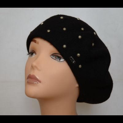 Фетровый берет женский 2019 Vizio Италия 6108 черный