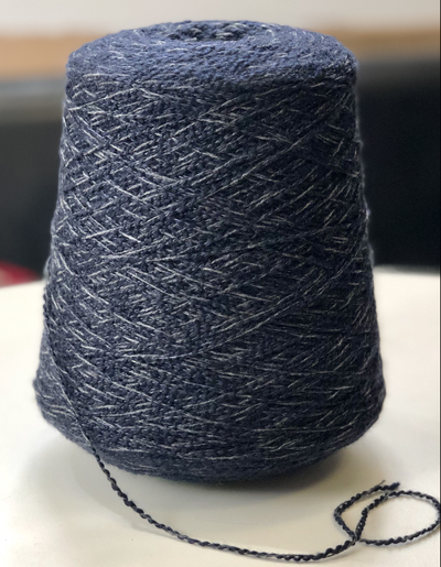 LORO PIANA  90% WS кашемир 10% SE  250 м в 100 гр. цв. сине-серый меланж