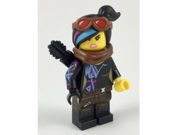 Lucy Wyldstyle with Black Quiver, Reddish Brown Scarf and Goggles, Open Mouth  Smile / Angry, n/a (tlm117)