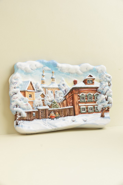 Городской сюжет зима (панно)