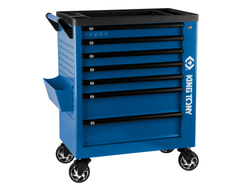 Тележка инструментальная, 7 выдвижных ящиков, "PROFESSIONAL", синяя KING TONY 87G38-7B-B