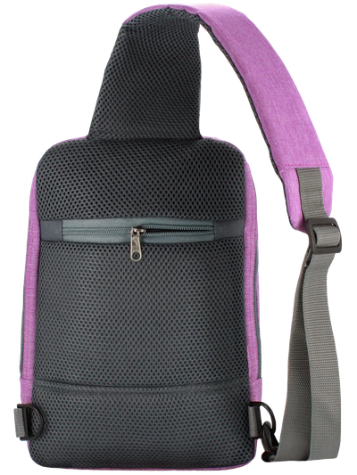 Рюкзак с одной лямкой - сумка на грудь Optimum XXL RL, сиреневый