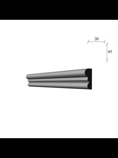 молдинг МЛ-105 гипсовый для стены