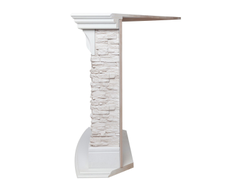 Угловой камин электрический Athena WT с очагом Fobos