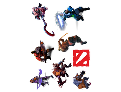 Наклейки Dota