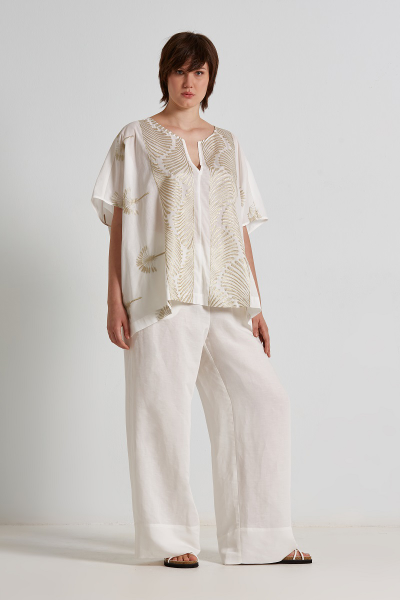 Эффектная легкая летняя блуза