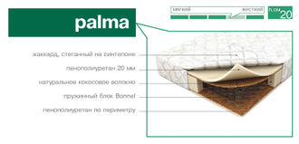 Матрас Ascona Balance Palma(Размер на выбор) цена указана за минимальный размер
