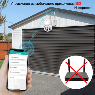 Видеокамера IP WI-FI Уличная Орбита OT-VNI24 Белая/Большая зона видимости/4хZoom