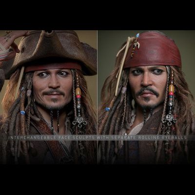 Капитан Джек Воробей (Джонни Депп, "Пираты Карибского Моря", Pirates of the Caribbean) - Коллекционная фигурка 1/6 JACK SPARROW (DX38) - HOT TOYS