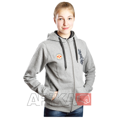 APIKA Толстовка на молнии с вышивкой символики (женская модель)