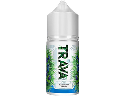 TRAVA SALT (20 MG) 30ml - BLUEBERRY & MINT (ГОЛУБИКА И МЯТА)