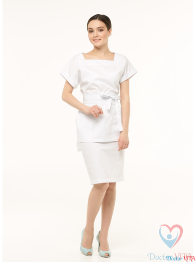 Юбка DOCLIKE DL122 белая