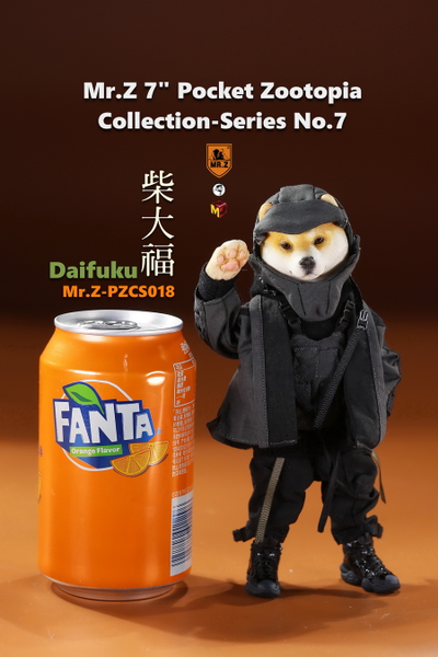 Сиба-ину - Коллекционная ФИГУРКА 1/6 Mr.Z 7" Pocket Zootopia Collection-Series No.7 Shiba Inu Daifuku (PZCS018) - Mr.Z