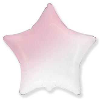 Звезда Бело-розовый градиент / White-Pink gradient 18"/46 см