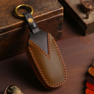 Коричневый чехол на ключ Ford Explorer 5, Expedition, Mondeo 5 (4 кнопки)