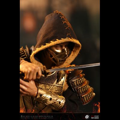 Скорпион, Ханзо Хасаши (Mortal Kombat 2021) - Коллекционная ФИГУРКА 1/6 Representative from Hell—Warrior Scorpion (EX049) - POPTOYS