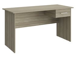 Стол офисный ОФ-113К с тумбой ОФ-26 Блэквуд сатиновый