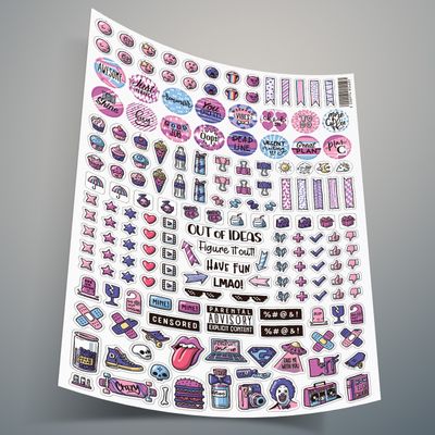 Стикерпак набор наклеек для планера от PAPPI STORE