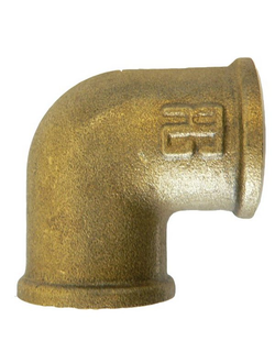 Колено из латуни Guidi Marine 0090 0090#100008 90° 1 1/2” обе внутренние резьбы