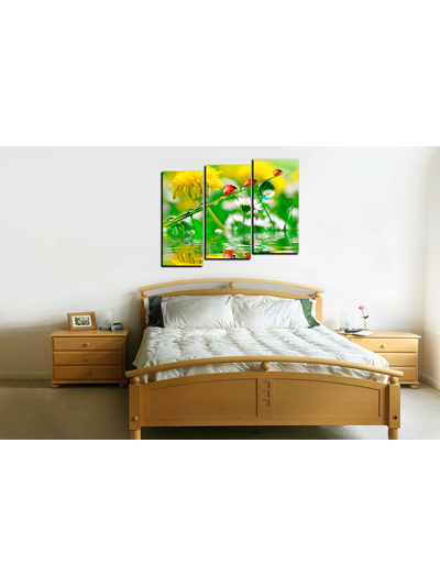 Модульная картина "Семья божьих коровок"