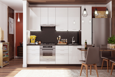 Валерия Белый глянец модульная кухня