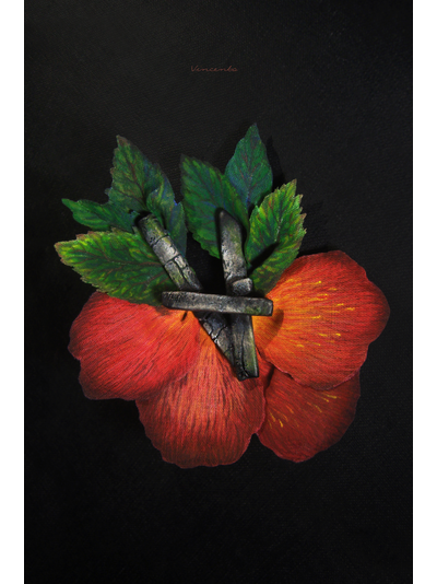 Брошь с лепестками роз "Возвращая Воспоминания", украшение в стиле готики