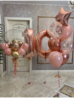 Сет Сфера с шарами, 2 цифры и фонтан