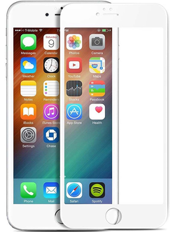 Защитное стекло Perfeo 2.5D для iPhone 6/6S (белая рамка)