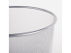Корзина для бумаг, металлическая, серебристая (20л)