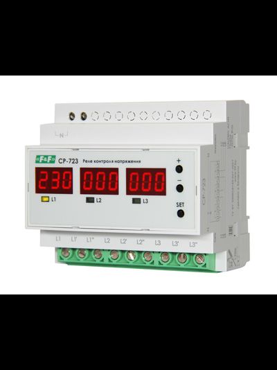 Реле контроля 3-ф напряжения CP-723 63А