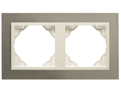 Efapel 90920 TTP, Рамка 2 поста, титан/жемчуг