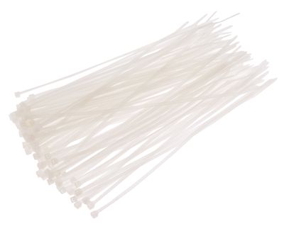 Стяжка-хомут кабельная 4,8х250 нейлон (уп. 100шт) (Белая)