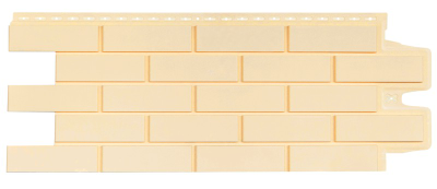 Фасадная панель "Клинкерный кирпич", цвет бежевый, серия стандарт